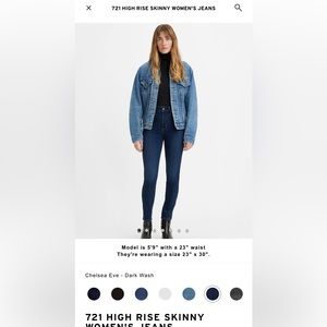 Levi’s 721 High Rise Skinny Jean